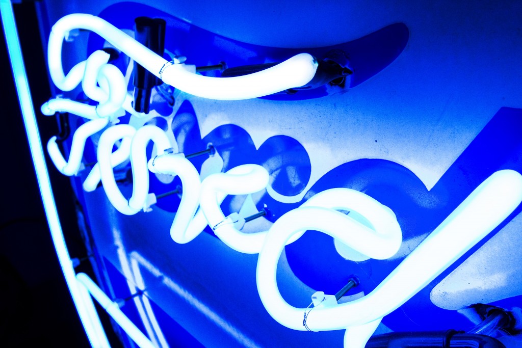 Neon Ford Hire -Kemp London - Bespoke neon signs and prop hire.
