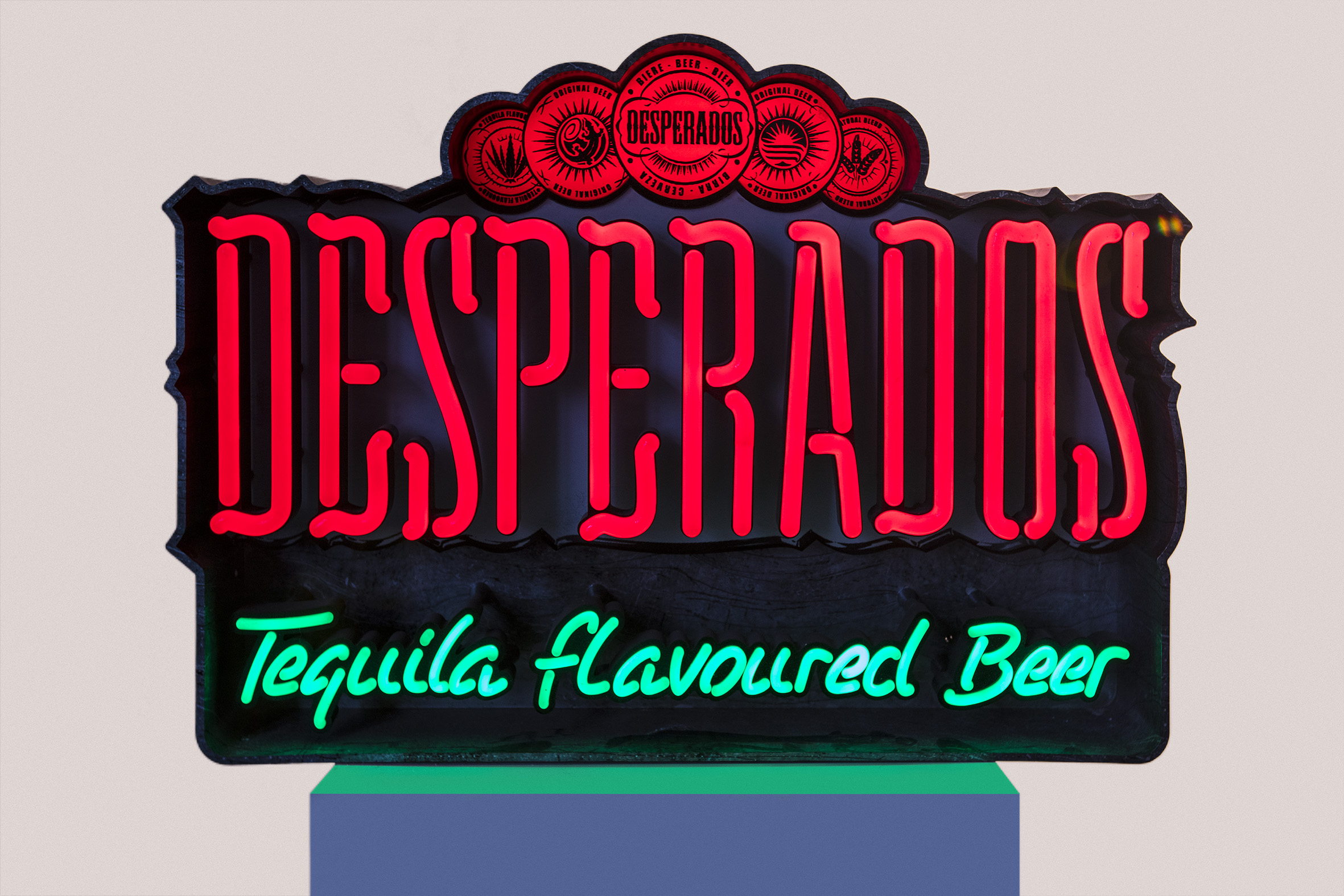 DESPERADOS FAUX NEON Kemp London Bespoke neon signs, prop hire, large format printing