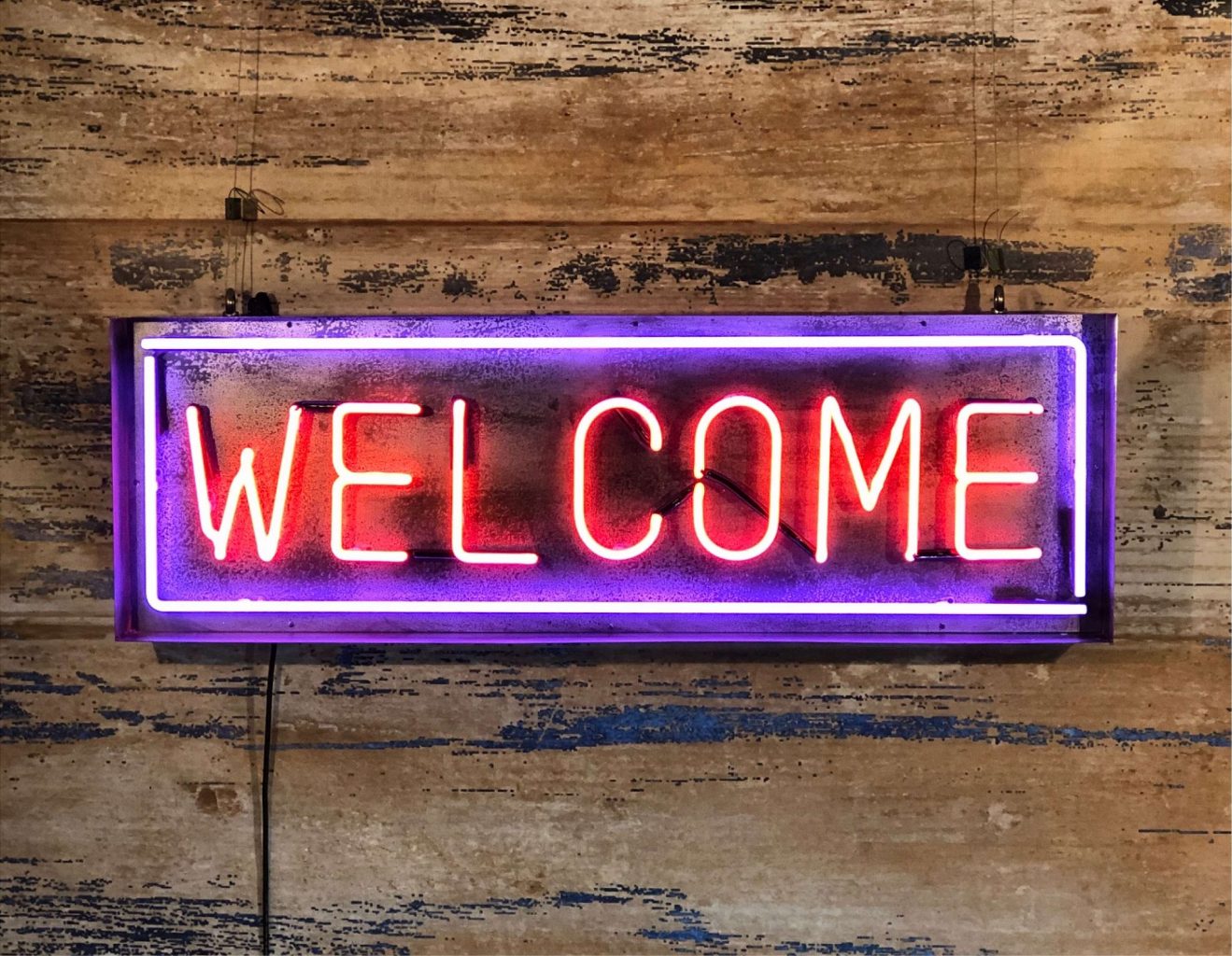 Welcome neon - Kemp London - Bespoke neon signs, prop hire, large